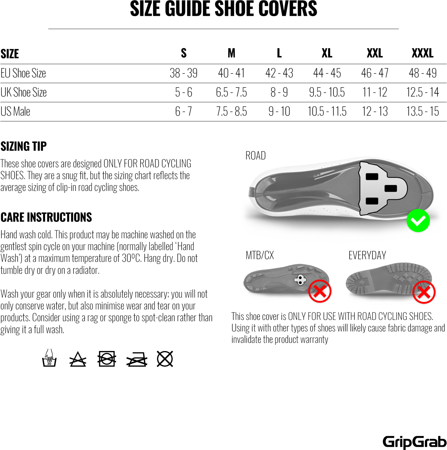 GripGrab AquaShield 2 Waterproof Road Shoe Covers M, black - Image 7