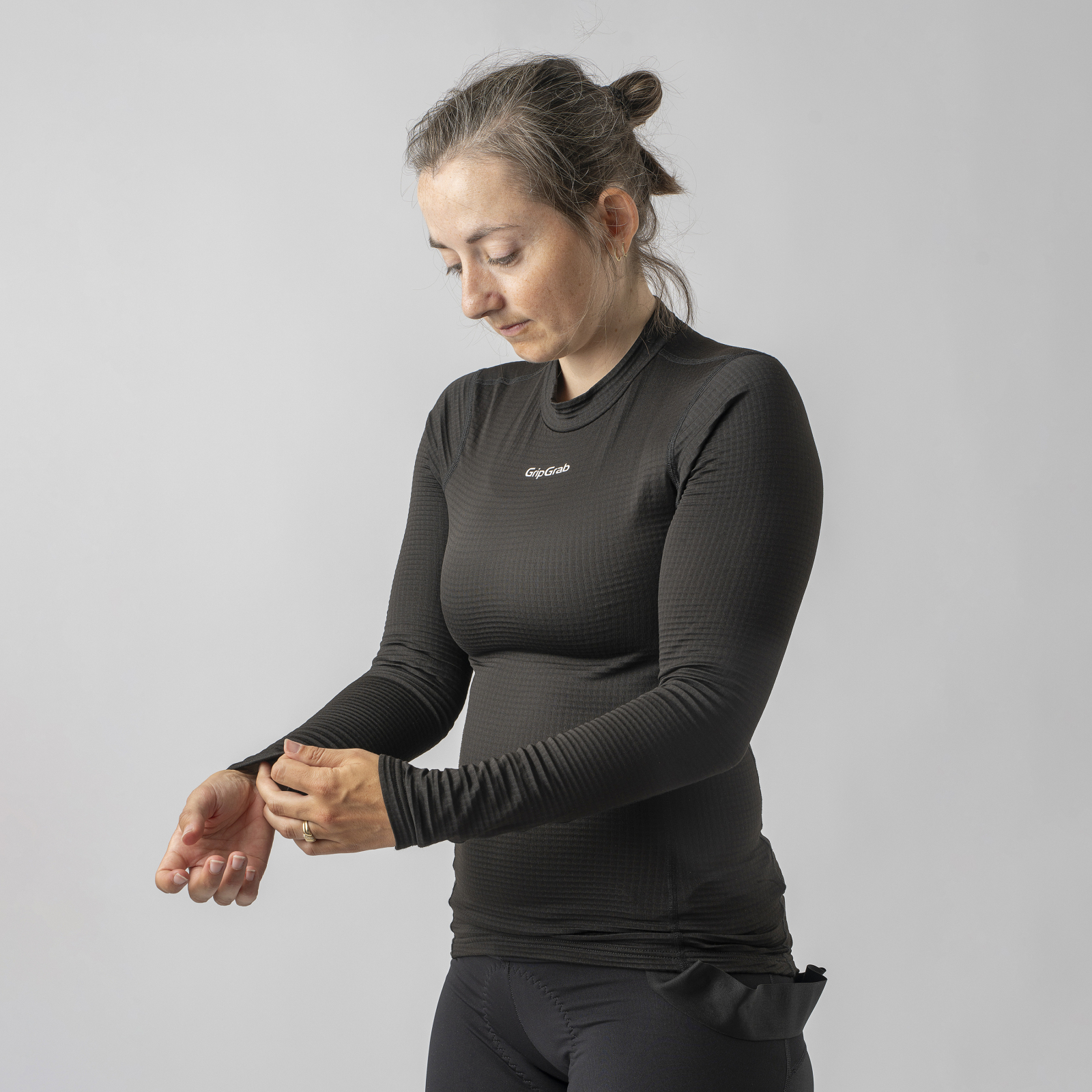 GripGrab Women's Ride Winter Long Sleeve Base Layer XL, black - Image 5