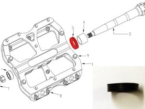 REVERSE ос Stop Rubber for Escape for Escape педал, 2 pcs