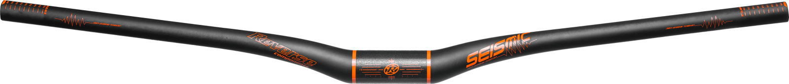 REVERSE кормило Seismic 810 Carbon Ø35mm/25mm matt black-orange